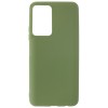 Силиконовый чехол для Xiaomi Redmi 10 Soft Matte с микрофиброй Оливковый