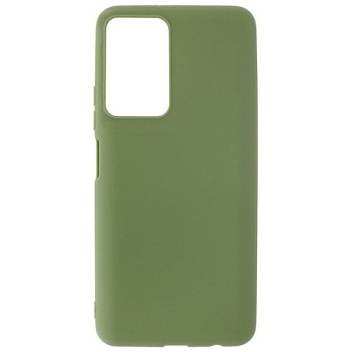 Силиконовый чехол для Xiaomi Redmi 10 Soft Matte с микрофиброй Оливковый