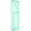 Силиконовый чехол для Xiaomi Redmi 10A Silicone Card Holder Case Мятный