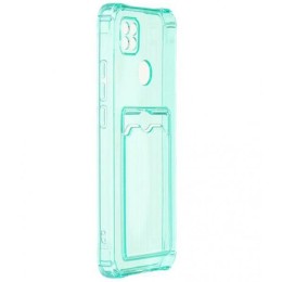 Силиконовый чехол для Xiaomi Redmi 10A Silicone Card Holder Case Мятный