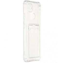 Силиконовый чехол для Xiaomi Redmi 10A Silicone Card Holder Case Прозрачный