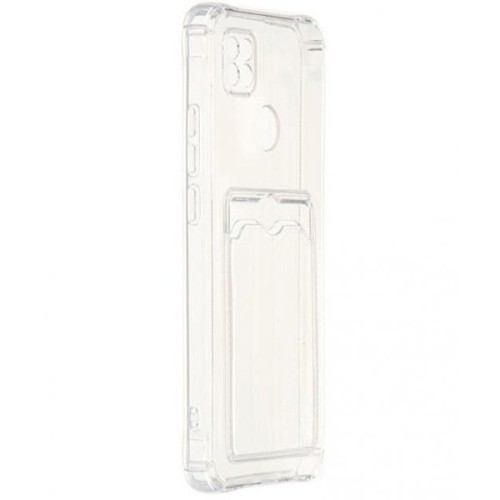 Силиконовый чехол для Xiaomi Redmi 10A Silicone Card Holder Case Прозрачный