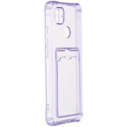 Силиконовый чехол для Xiaomi Redmi 10A Silicone Card Holder Case Сиреневый