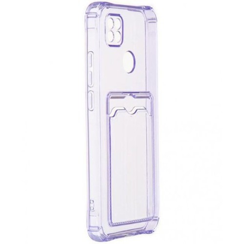 Силиконовый чехол для Xiaomi Redmi 10A Silicone Card Holder Case Сиреневый