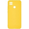 Силиконовый чехол для Xiaomi Redmi 10A Soft Matte с защитой камеры Желтый