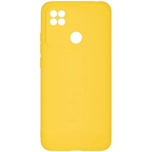 Силиконовый чехол для Xiaomi Redmi 10A Soft Matte с защитой камеры Желтый