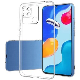 Силиконовый чехол для Xiaomi Redmi 10A TPU 1мм с защитой камеры Прозрачный