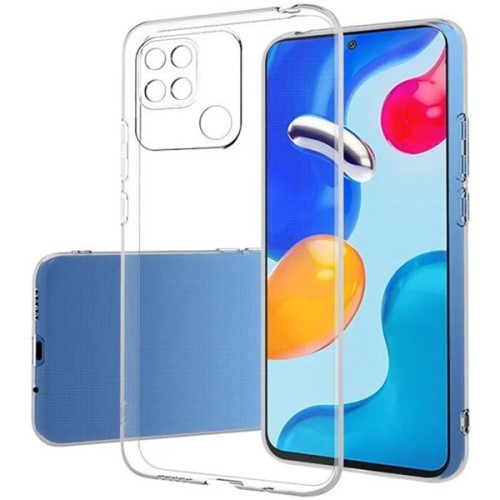 Силиконовый чехол для Xiaomi Redmi 10A TPU 1мм с защитой камеры Прозрачный