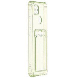 Силиконовый чехол для Xiaomi Redmi 10A Silicone Card Holder Case с защитой камеры Желтый