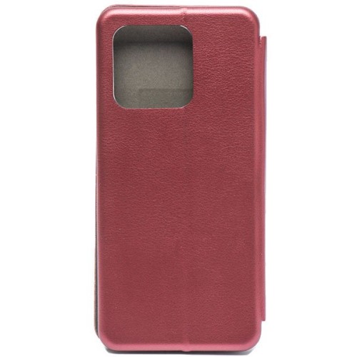 Чехол книжка для Xiaomi Redmi 10C Book Cover Бордовый