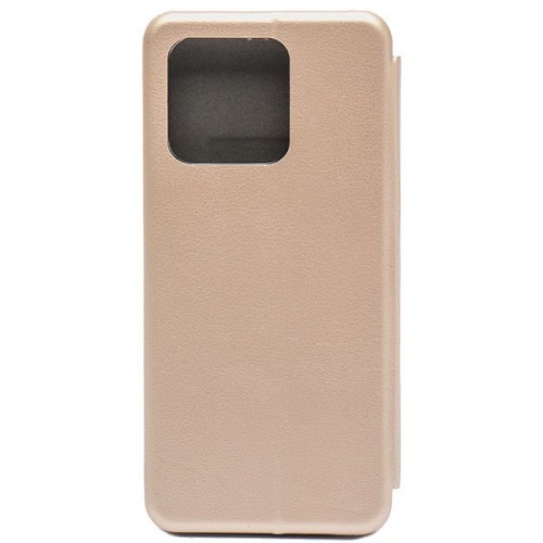 Чехол книжка для Xiaomi Redmi 10C Book Cover Золотой