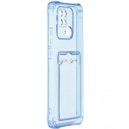 Силиконовый чехол для Xiaomi Redmi 10C Silicone Card Holder Case Голубой