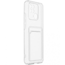 Силиконовый чехол для Xiaomi Redmi 10C Silicone Card Holder Case Прозрачный