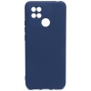 Силиконовый чехол для Xiaomi Redmi 10C Soft с микрофиброй Синий