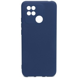 Силиконовый чехол для Xiaomi Redmi 10C Soft с микрофиброй Синий
