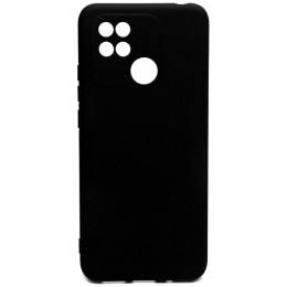Силиконовый чехол для Xiaomi Redmi 10C Soft с микрофиброй Черный