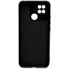 Силиконовый чехол для Xiaomi Redmi 10C Soft с микрофиброй Черный