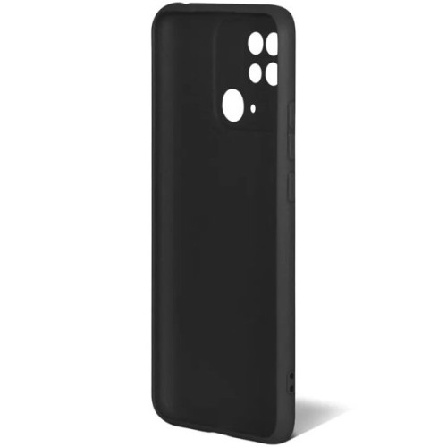 Силиконовый чехол для Xiaomi Redmi 10C TPU 1мм с защитой камеры Черный