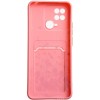 Силиконовый чехол для Xiaomi Redmi 10C Summer с картхолдером Розовый
