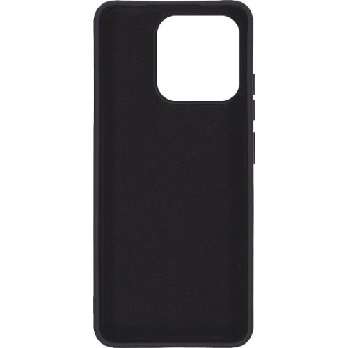 Силиконовый чехол для Xiaomi Redmi 12 4G Soft Matte с микрофиброй Черный