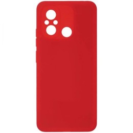 Силиконовый чехол для Xiaomi Redmi 12C Soft Matte с микрофиброй Красный