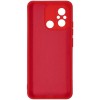 Силиконовый чехол для Xiaomi Redmi 12C Soft Matte с микрофиброй Красный