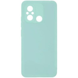 Силиконовый чехол для Xiaomi Redmi 12C Soft Matte с микрофиброй Мятный