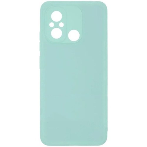 Силиконовый чехол для Xiaomi Redmi 12C Soft Matte с микрофиброй Мятный