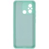 Силиконовый чехол для Xiaomi Redmi 12C Soft Matte с микрофиброй Мятный