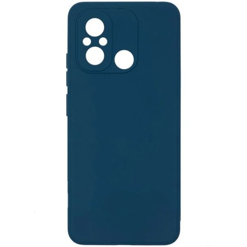 Силиконовый чехол для Xiaomi Redmi 12C Soft Matte с микрофиброй Синий