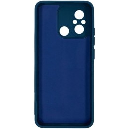 Силиконовый чехол для Xiaomi Redmi 12C Soft Matte с микрофиброй Синий