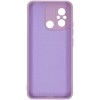 Силиконовый чехол для Xiaomi Redmi 12C Soft Matte с микрофиброй Сиреневый