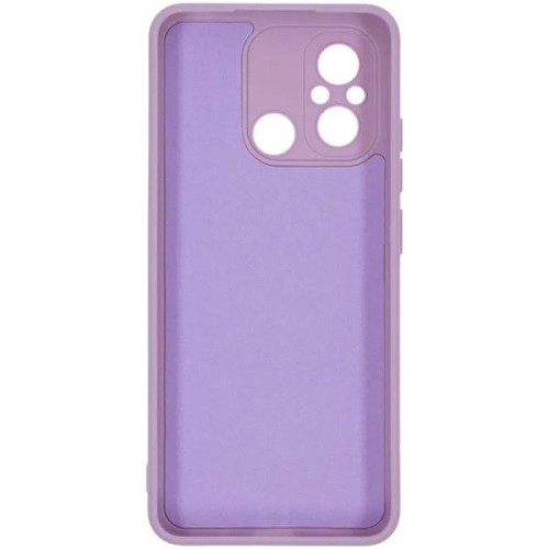 Силиконовый чехол для Xiaomi Redmi 12C Soft Matte с микрофиброй Сиреневый