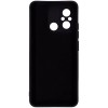 Силиконовый чехол для Xiaomi Redmi 12C Soft Matte с микрофиброй Черный