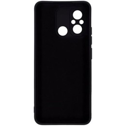 Силиконовый чехол для Xiaomi Redmi 12C Soft Matte с микрофиброй Черный