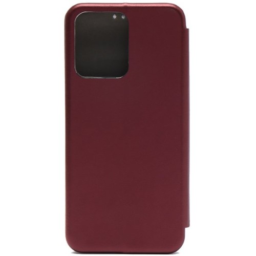 Чехол книжка для Xiaomi Redmi 12C Book Cover Бордовый
