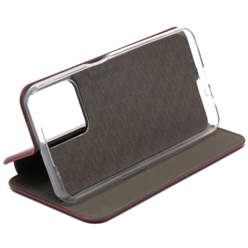 Чехол книжка для Xiaomi Redmi 12C Book Cover Бордовый