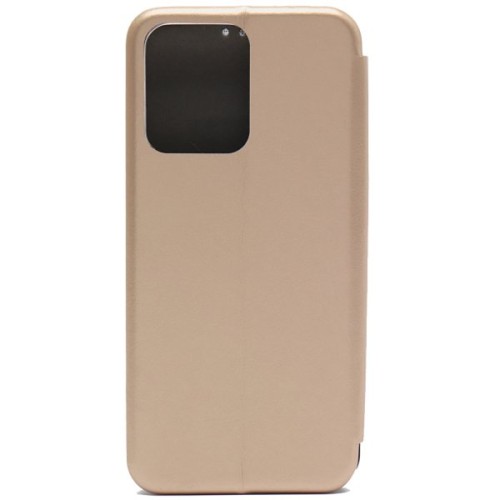 Чехол книжка для Xiaomi Redmi 12C Book Cover Золотой