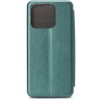 Чехол книжка для Xiaomi Redmi 12C Fashion Case на магнитах Зеленый