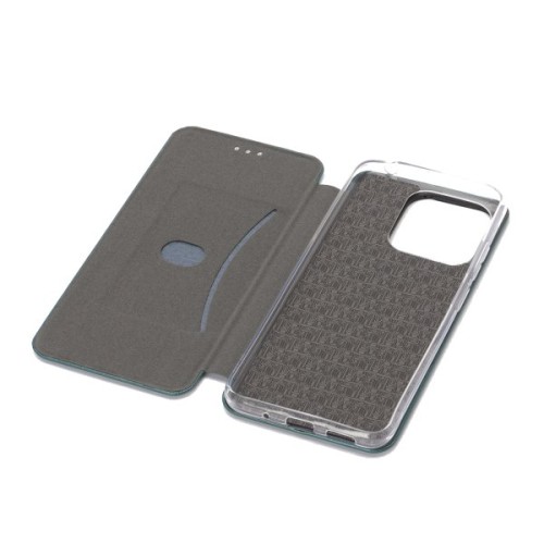 Чехол книжка для Xiaomi Redmi 12C Fashion Case на магнитах Зеленый