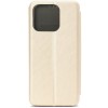 Чехол книжка для Xiaomi Redmi 12C Fashion Case на магнитах Золотой
