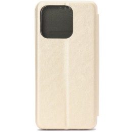 Чехол книжка для Xiaomi Redmi 12C Fashion Case на магнитах Золотой