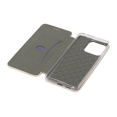 Чехол книжка для Xiaomi Redmi 12C Fashion Case на магнитах Золотой