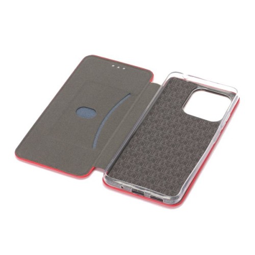 Чехол книжка для Xiaomi Redmi 12C Fashion Case на магнитах Красный