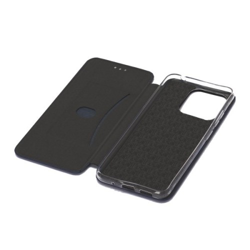 Чехол книжка для Xiaomi Redmi 12C Fashion Case на магнитах Темно синий