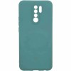 Силиконовый чехол для Xiaomi Redmi 9 TPU 1мм с защитой камеры Бирюзовый