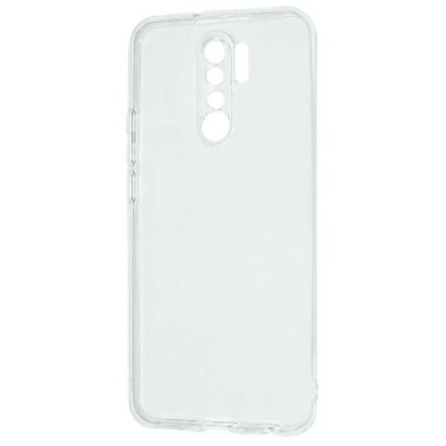 Силиконовый чехол для Xiaomi Redmi 9 TPU 1мм с защитой камеры Прозрачный глянцевый