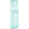 Силиконовый чехол для Xiaomi Redmi 9A Silicone Card Holder Case Мятный