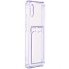 Силиконовый чехол для Xiaomi Redmi 9A Silicone Card Holder Case Сиреневый