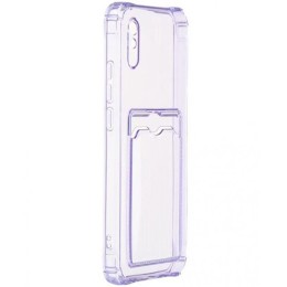 Силиконовый чехол для Xiaomi Redmi 9A Silicone Card Holder Case Сиреневый